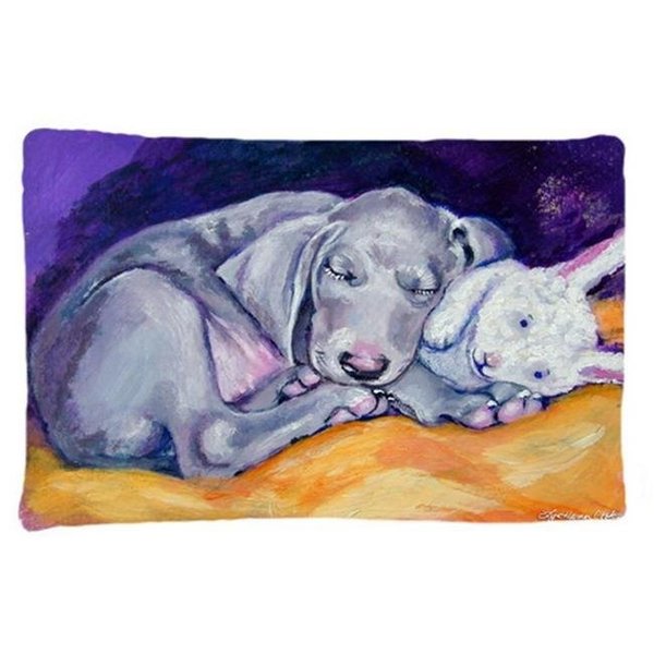 Carolines Treasures Carolines Treasures 7354PILLOWCASE Weimaraner Snuggle Bunny Fabric Standard Pillowcase 7354PILLOWCASE